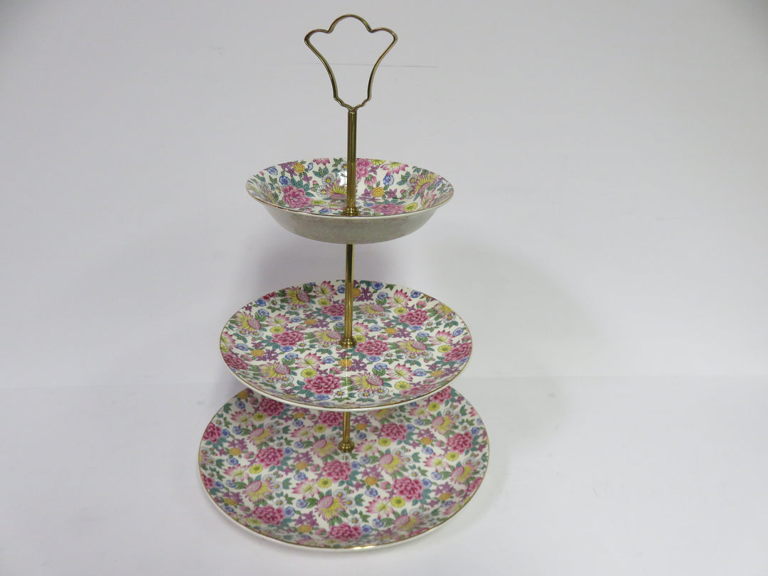 Chintz Three Tiered Server
