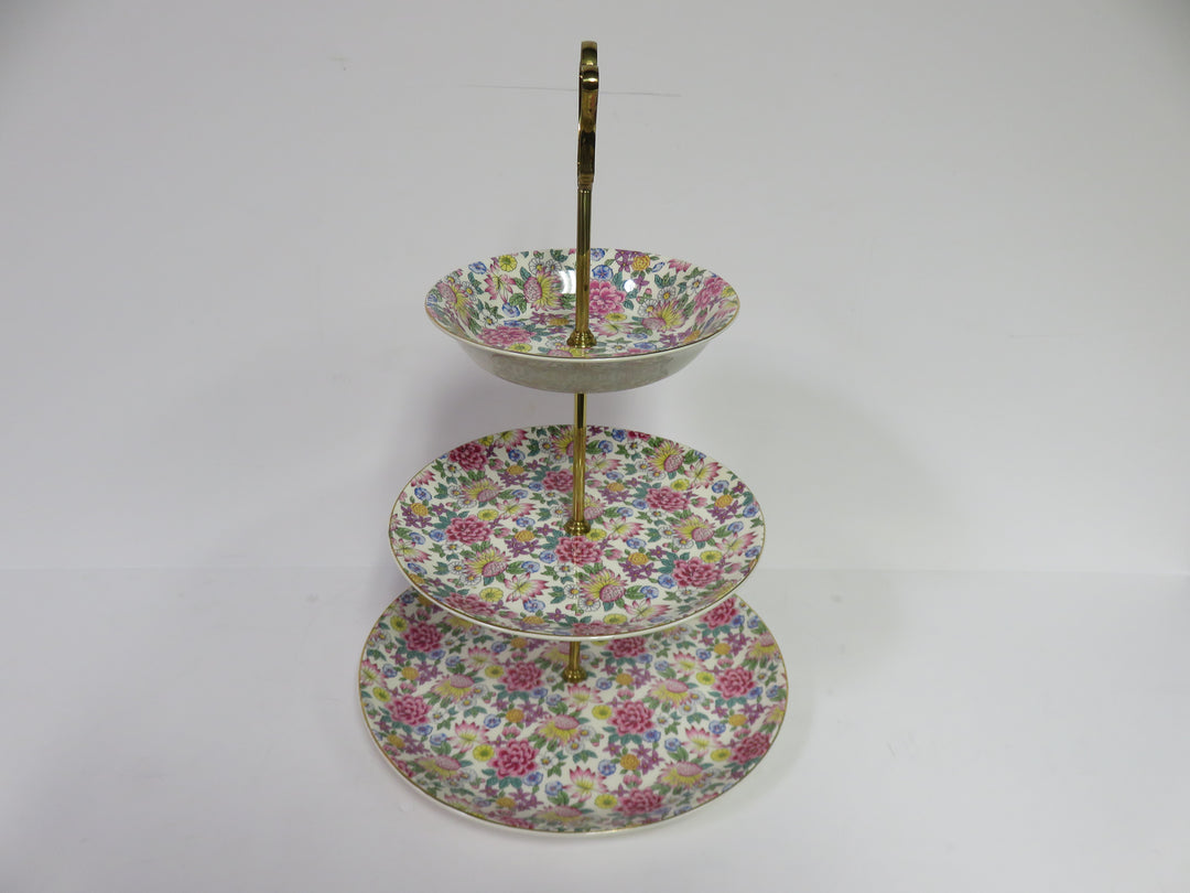 Chintz Three Tiered Server