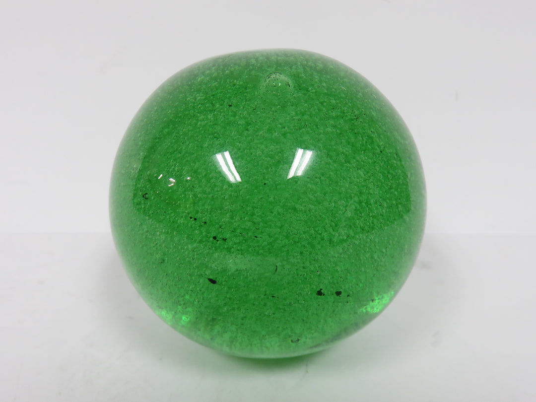 Green Sphere Paperweight