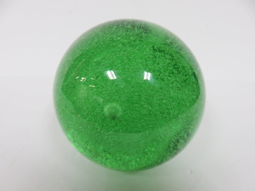 Green Sphere Paperweight
