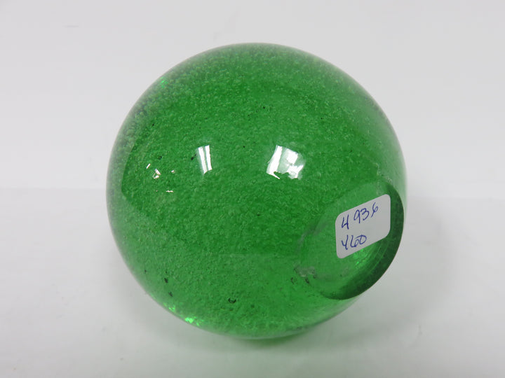 Green Sphere Paperweight