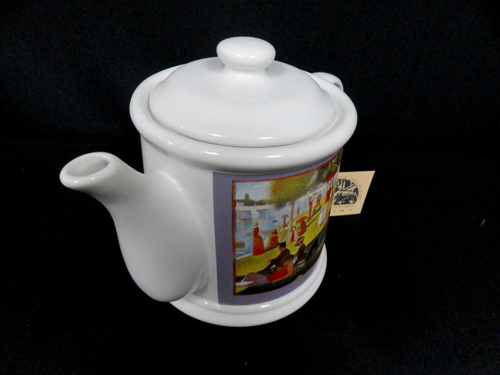 Seurat White Lidded Teapot