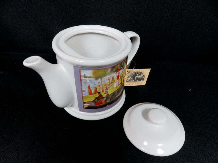Seurat White Lidded Teapot