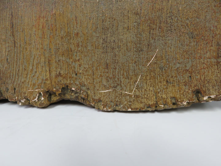 Antiqued Carved Wood Panel