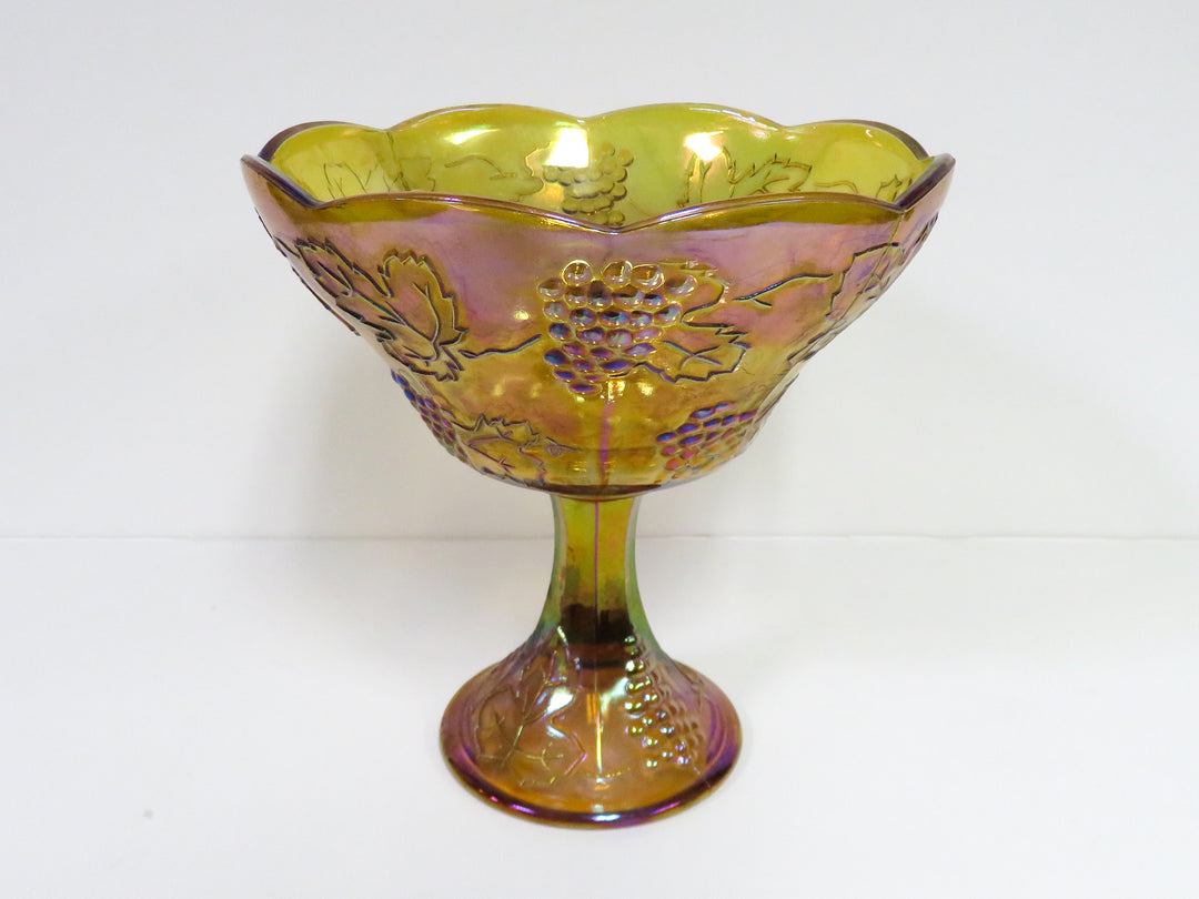 Amber Pedestal Bowl
