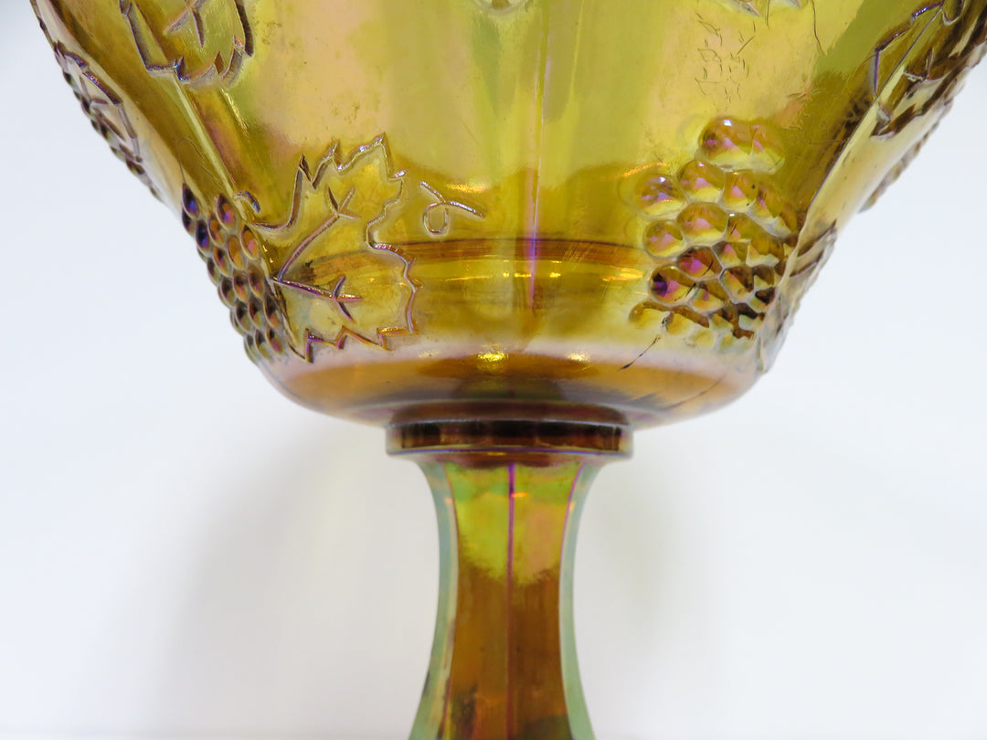 Amber Pedestal Bowl