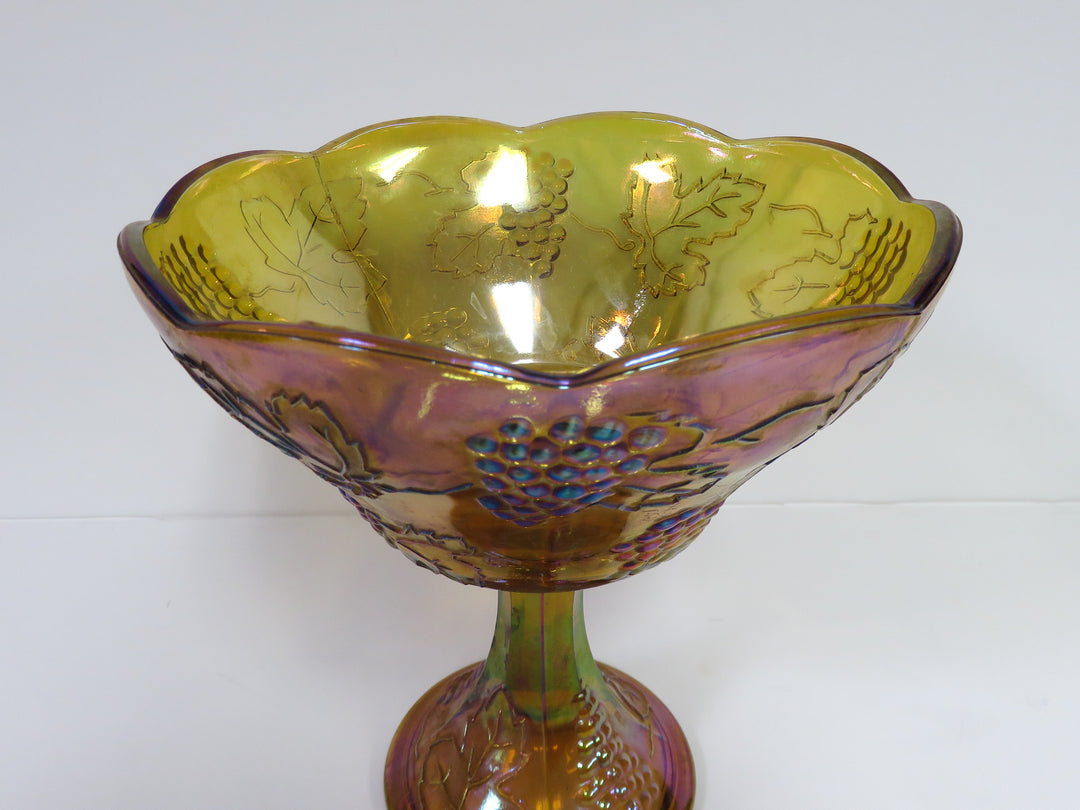 Amber Pedestal Bowl