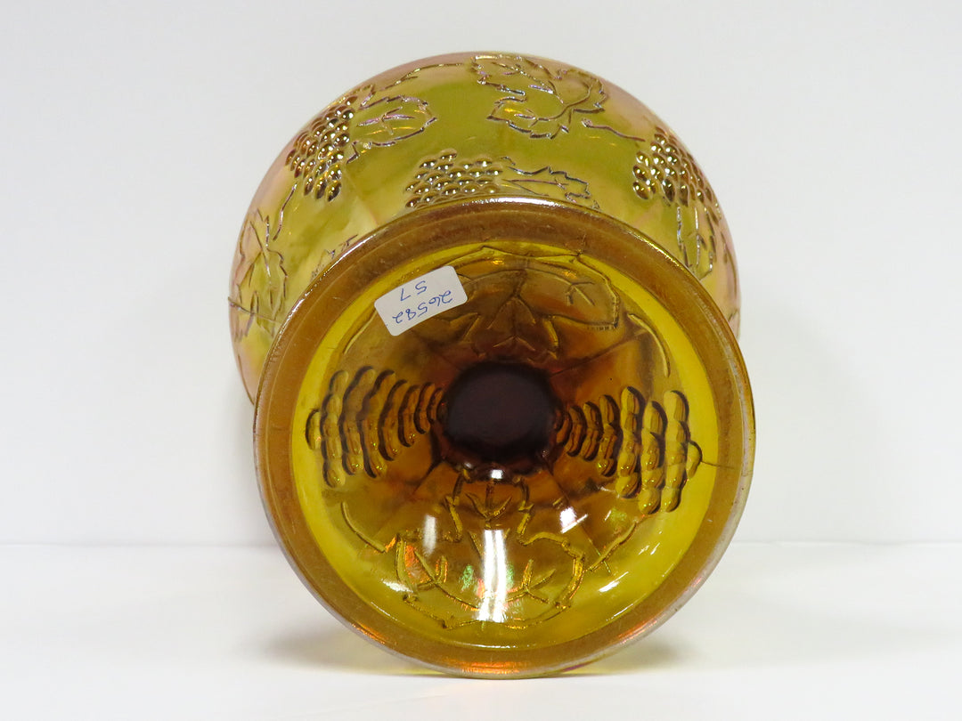 Amber Pedestal Bowl