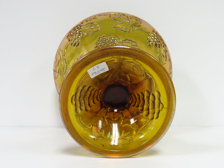 Amber Pedestal Bowl