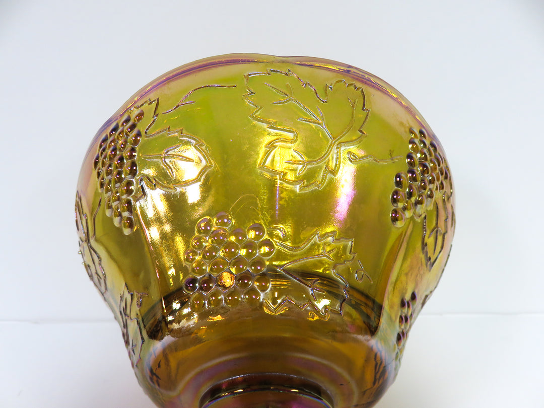 Amber Pedestal Bowl