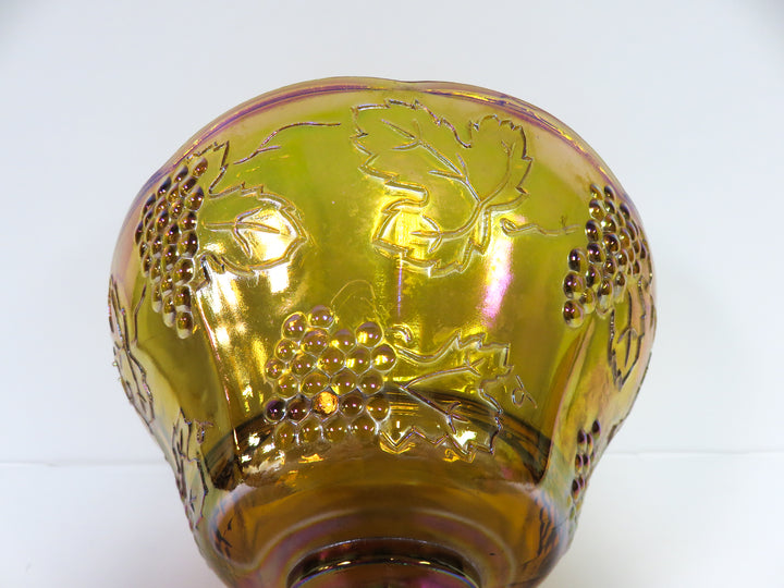 Amber Pedestal Bowl