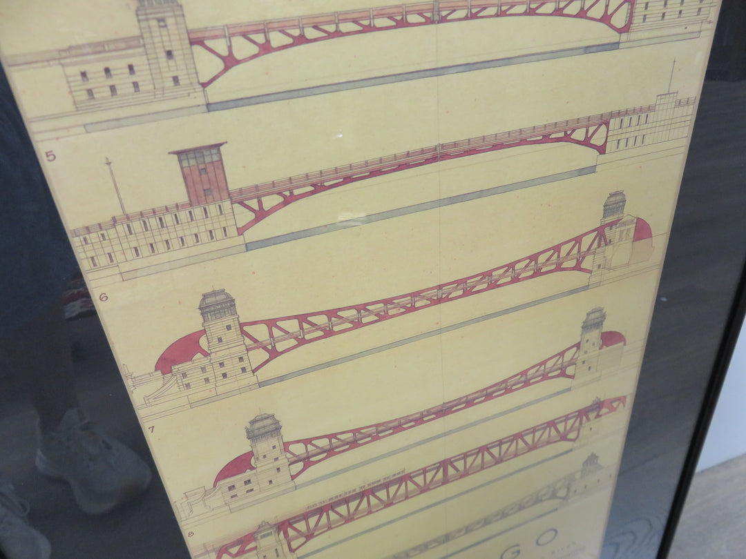 Chicago Bridges Print