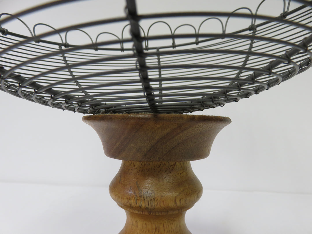 Pedestal Wire Bowl