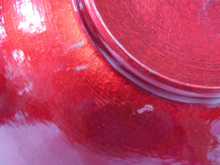 Burnt Red Centerpiece Bowl