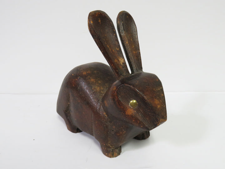 Folk Art Bunny Sculpture
