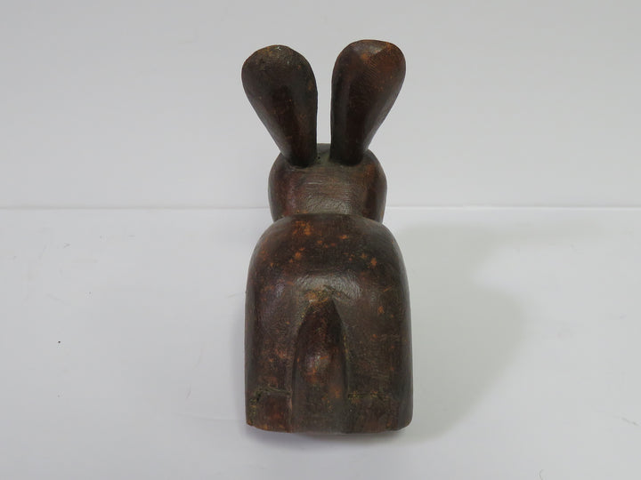 Folk Art Bunny Sculpture