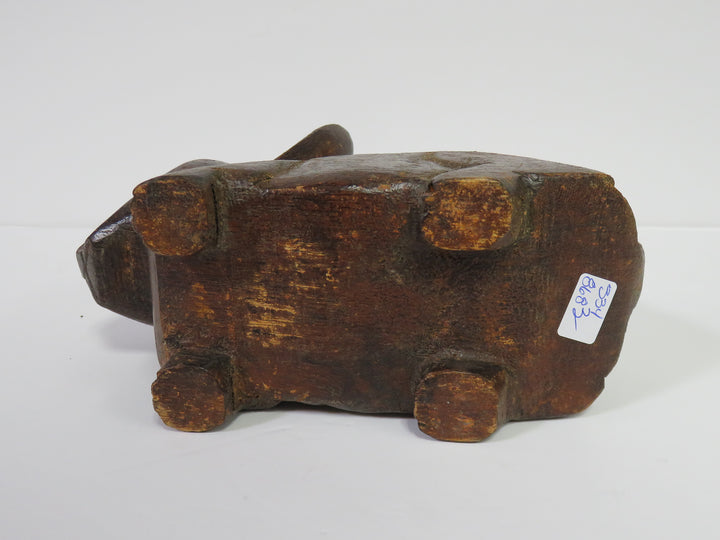 Folk Art Bunny Sculpture