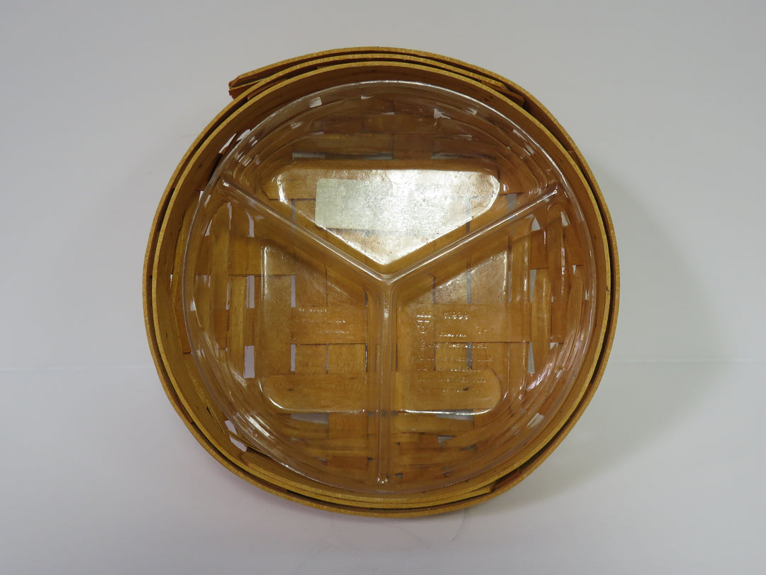 Longaberger Round Lidded Basket