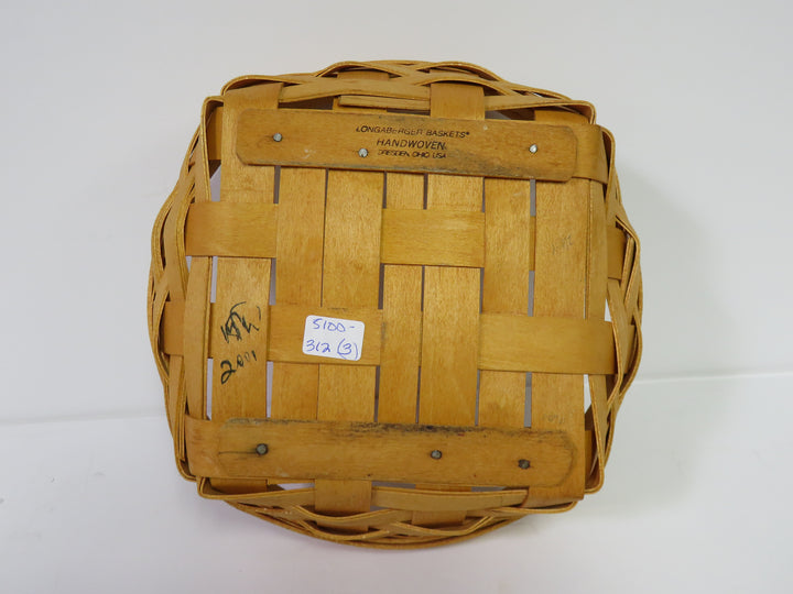 Longaberger Round Lidded Basket