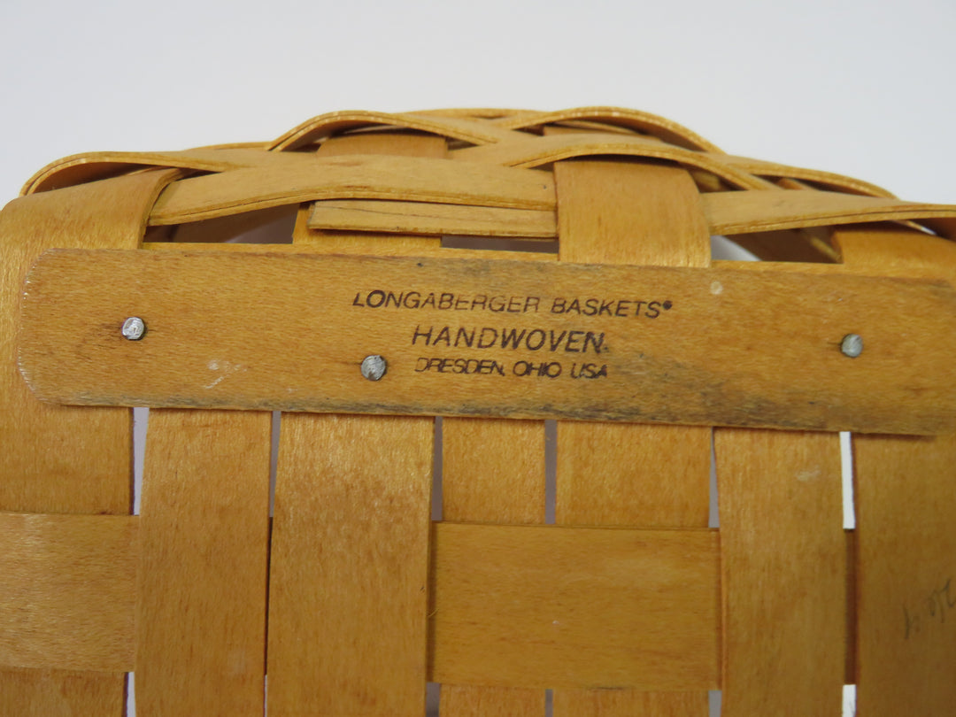 Longaberger Round Lidded Basket