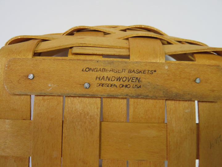 Longaberger Round Lidded Basket