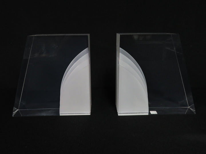 Ritts Astrolite Lucite Bookends