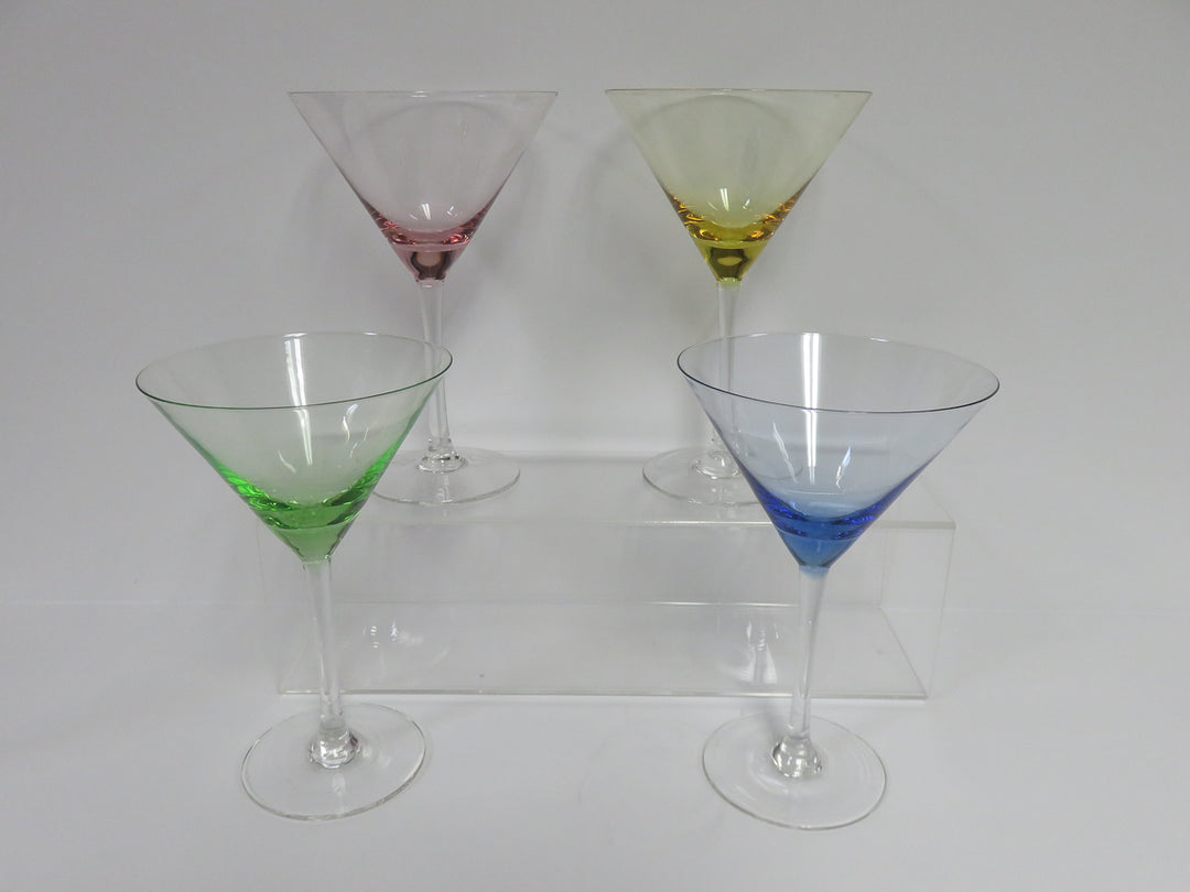 Colored Martini Glasses