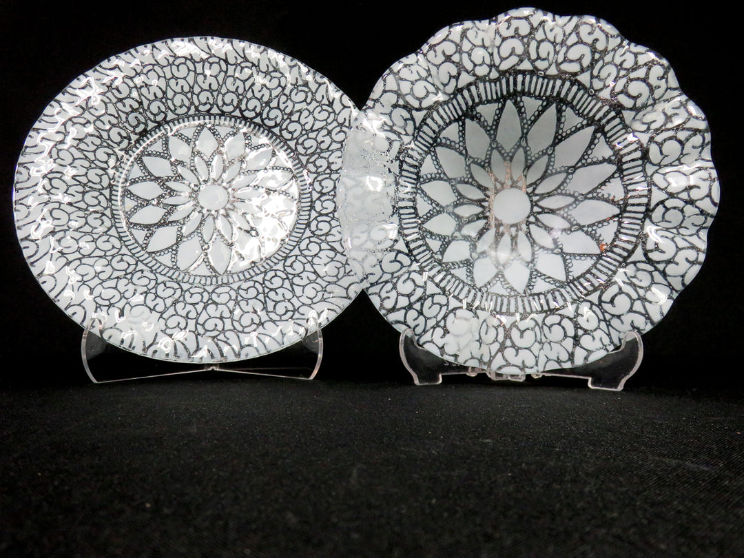 Ruffled Dish and Bowl