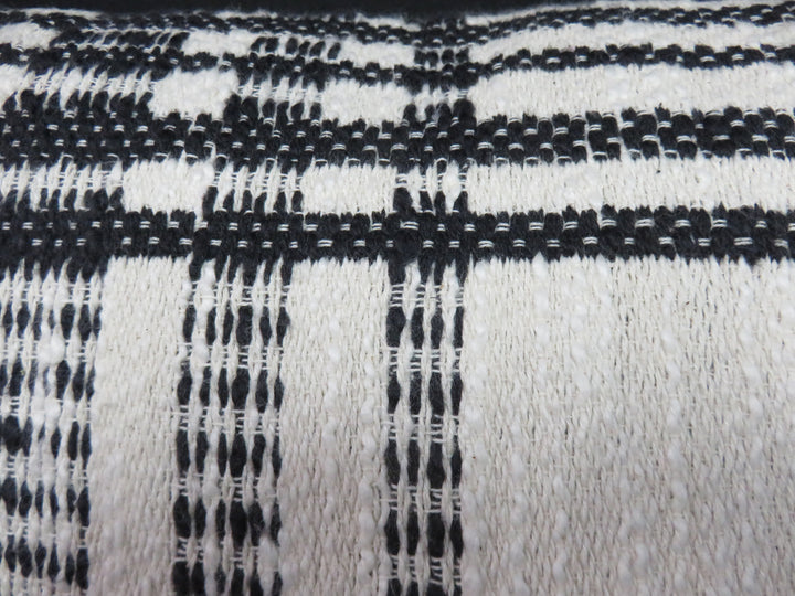Cream & Black Lumbar Pillow