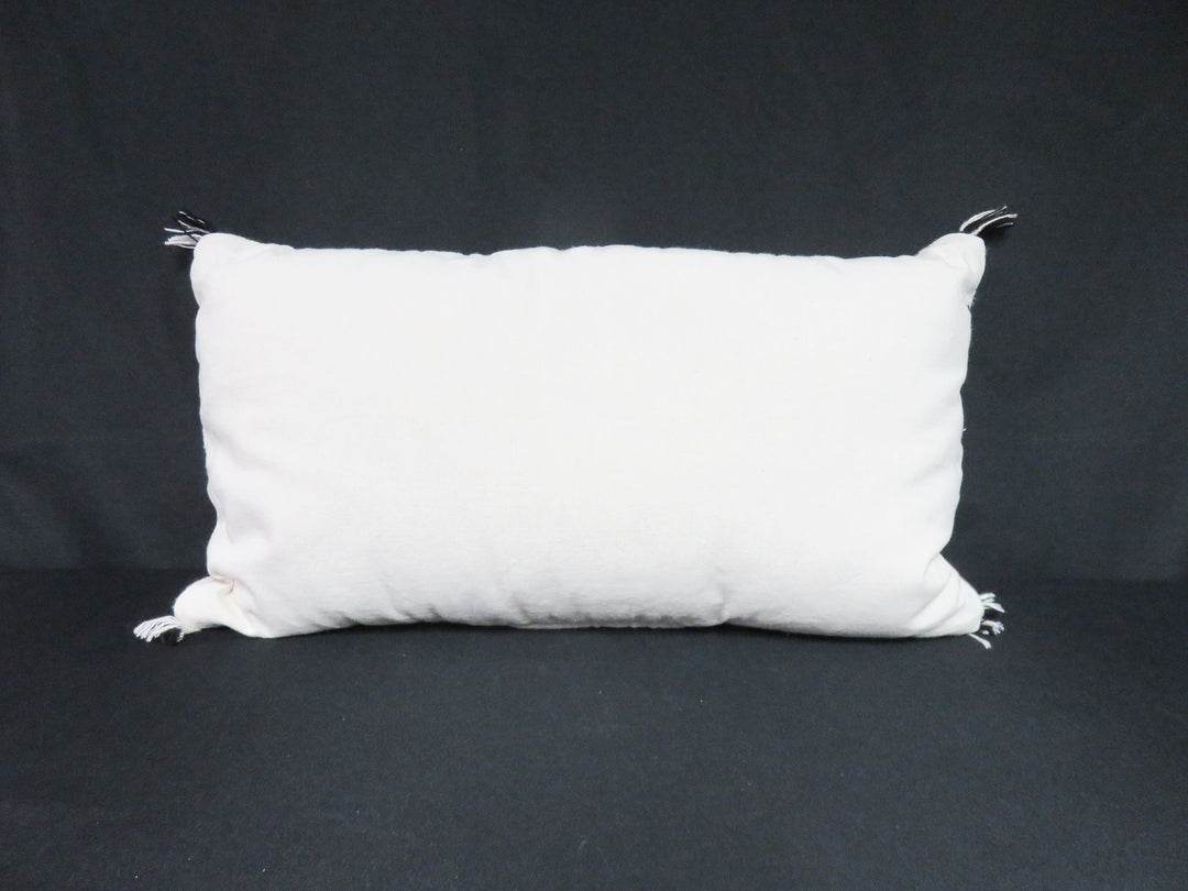 Cream & Black Lumbar Pillow