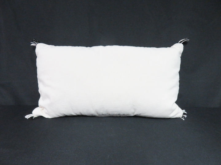 Cream & Black Lumbar Pillow