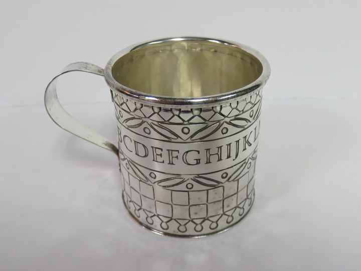 Pewter Alphabet Baby Cup