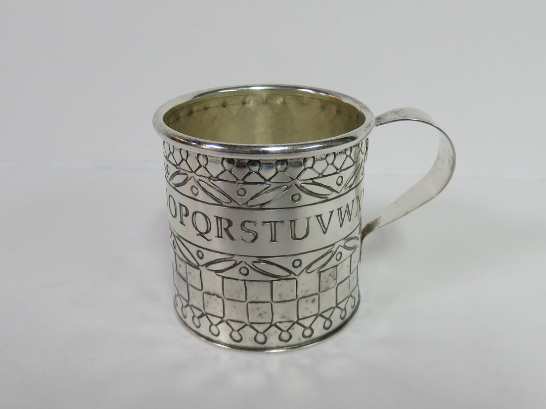 Pewter Alphabet Baby Cup