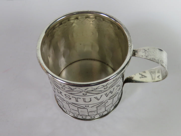 Pewter Alphabet Baby Cup