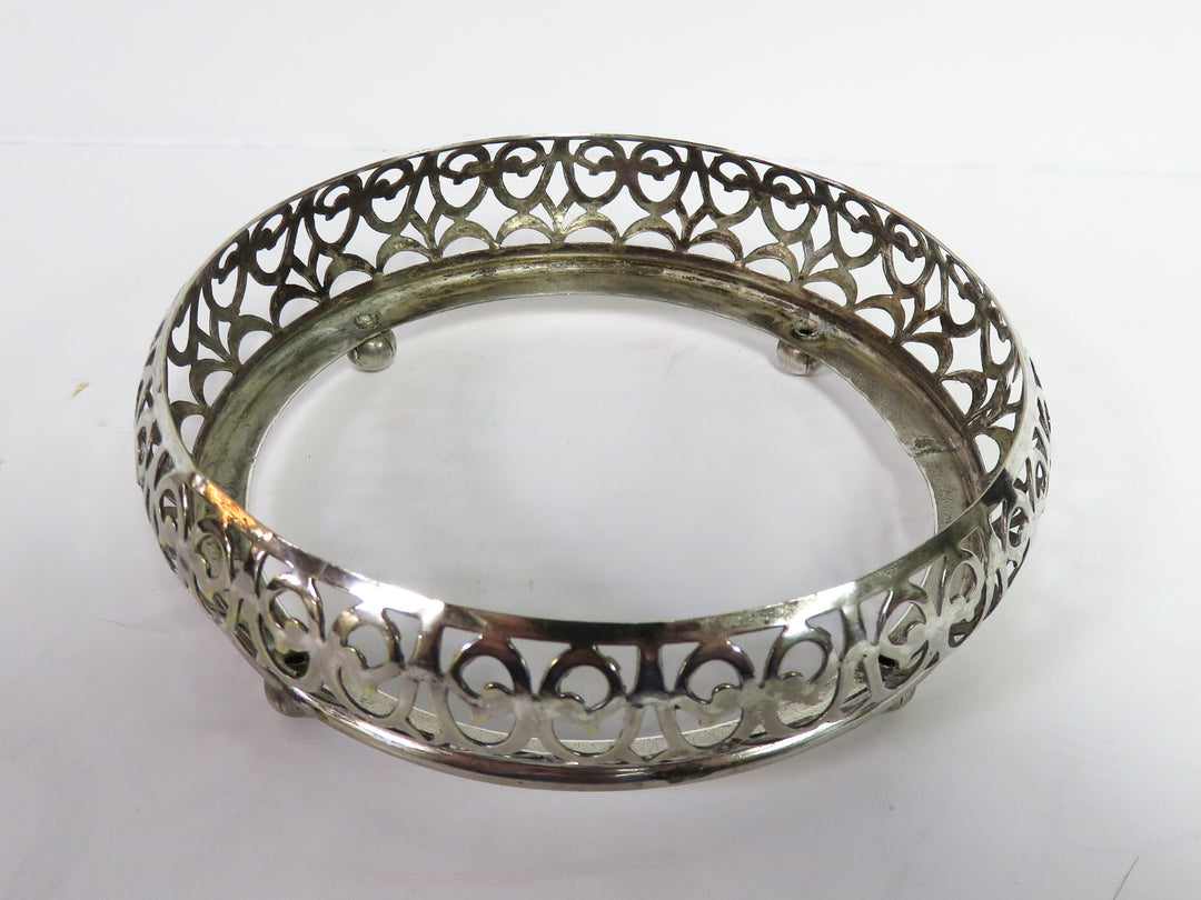 E & JB Silverplate/Glass Dish