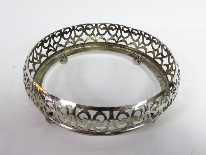 E & JB Silverplate/Glass Dish