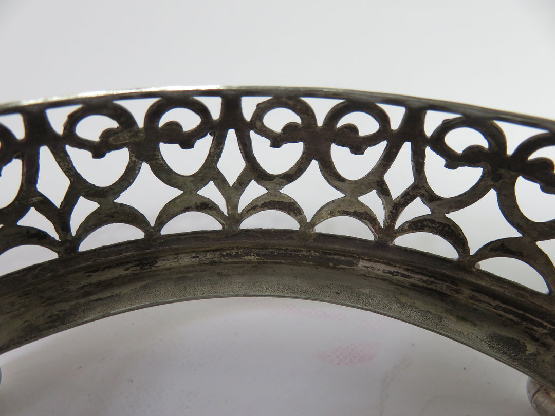 E & JB Silverplate/Glass Dish