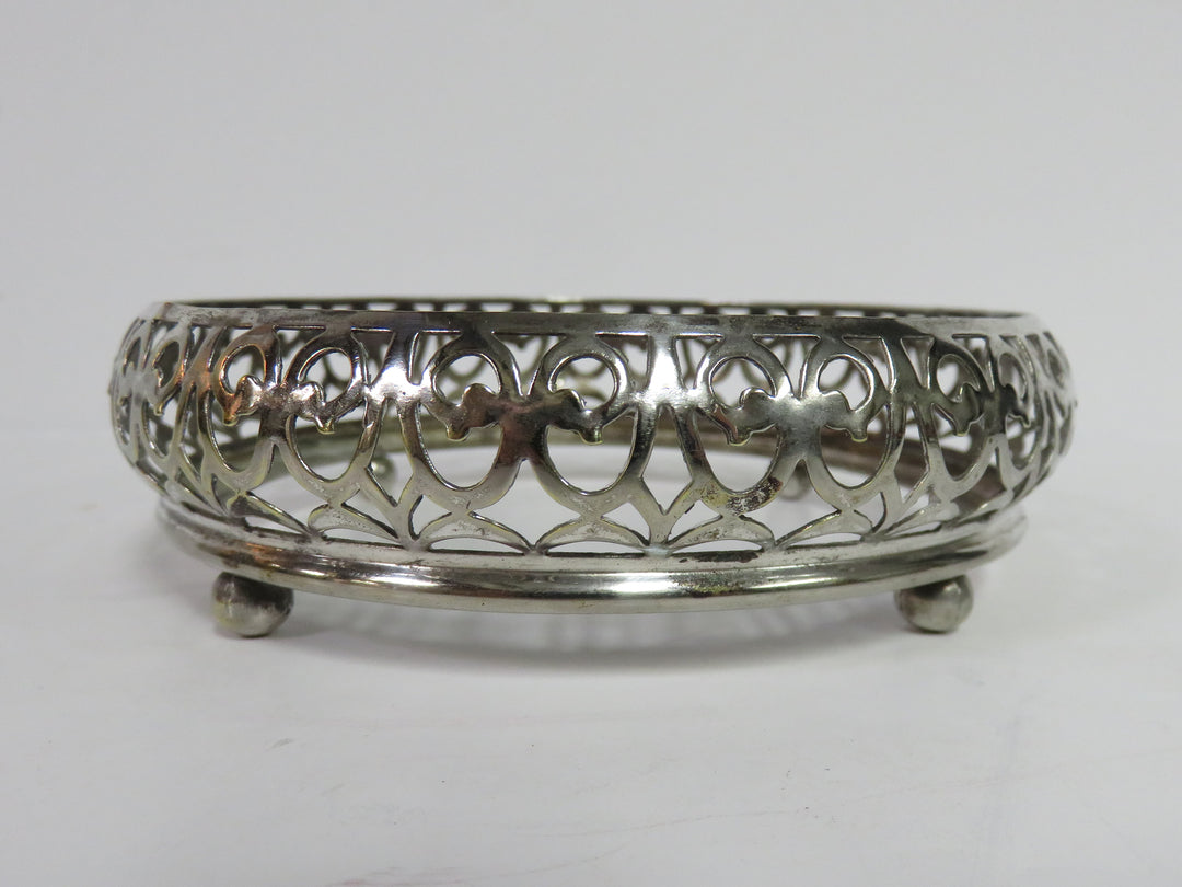 E & JB Silverplate/Glass Dish