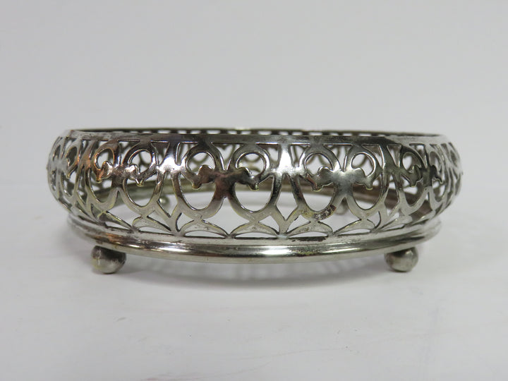 E & JB Silverplate/Glass Dish