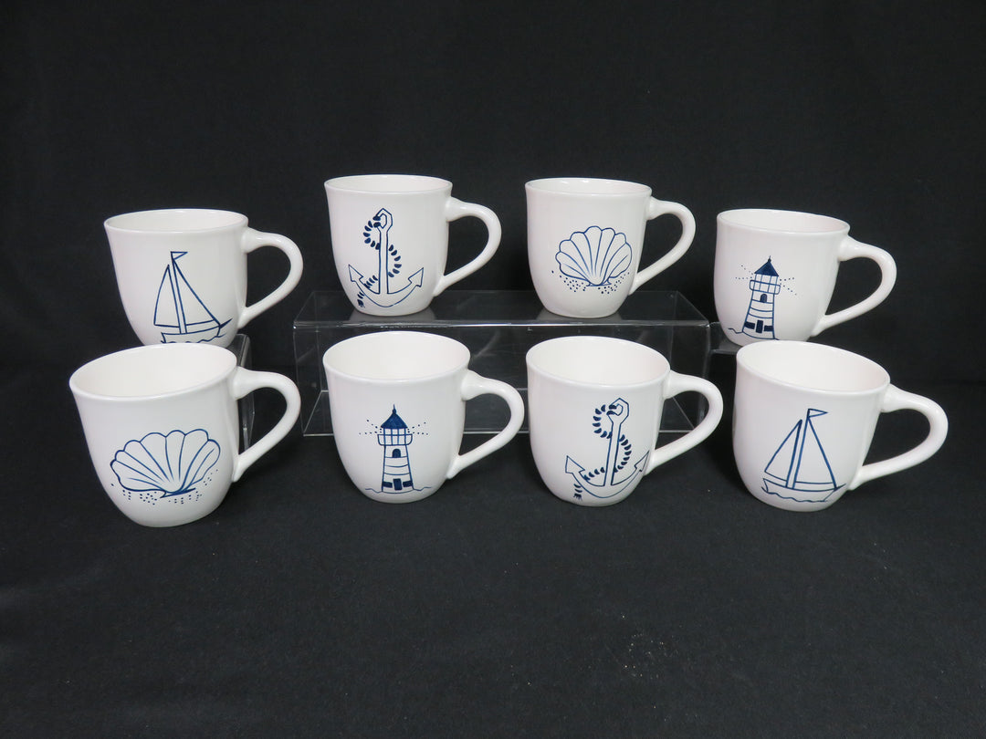 Nautical Motif Mugs