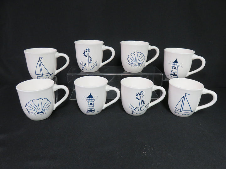 Nautical Motif Mugs