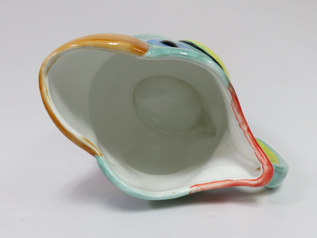 Hand Painted Parrot Pitcher