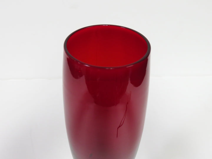 Ruby Red Champagne Flutes