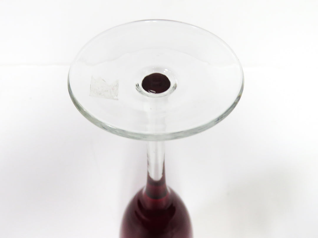 Ruby Red Champagne Flutes