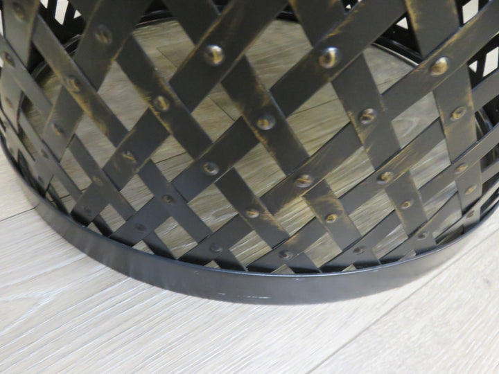Metal Drum End Table