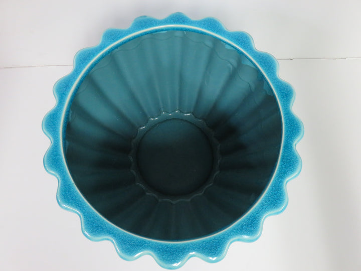 Crackle Glazed Turquoise Planter