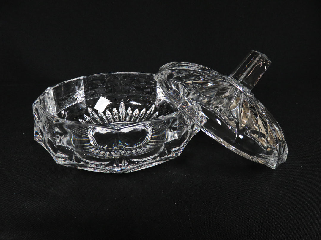 Lidded Crystal Nut Dish