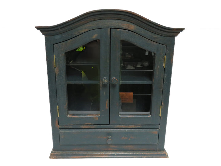 Distressed Blue Display Case