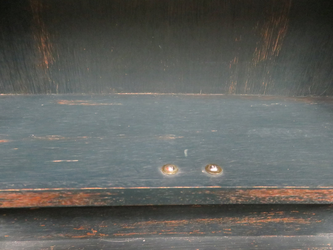 Distressed Blue Display Case