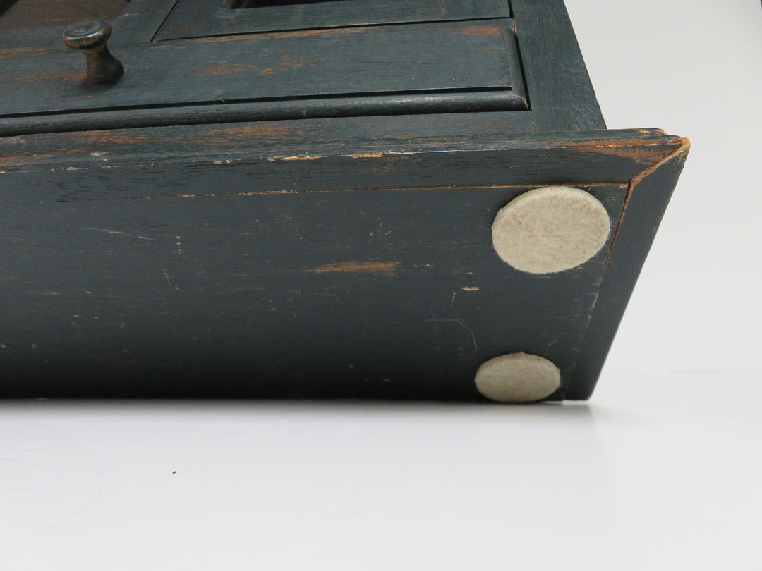 Distressed Blue Display Case